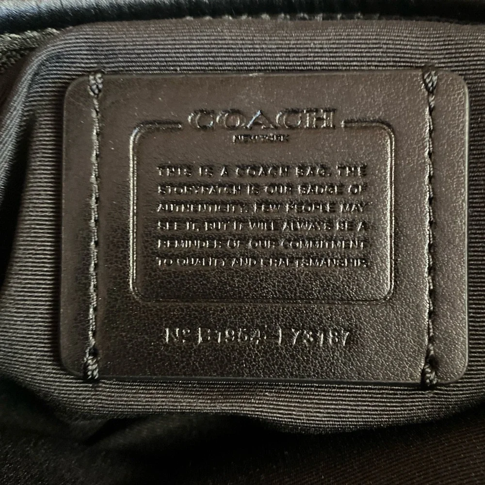 Coach Signature Nylon Zip File Crossbody Bag - Picture 5 of 5